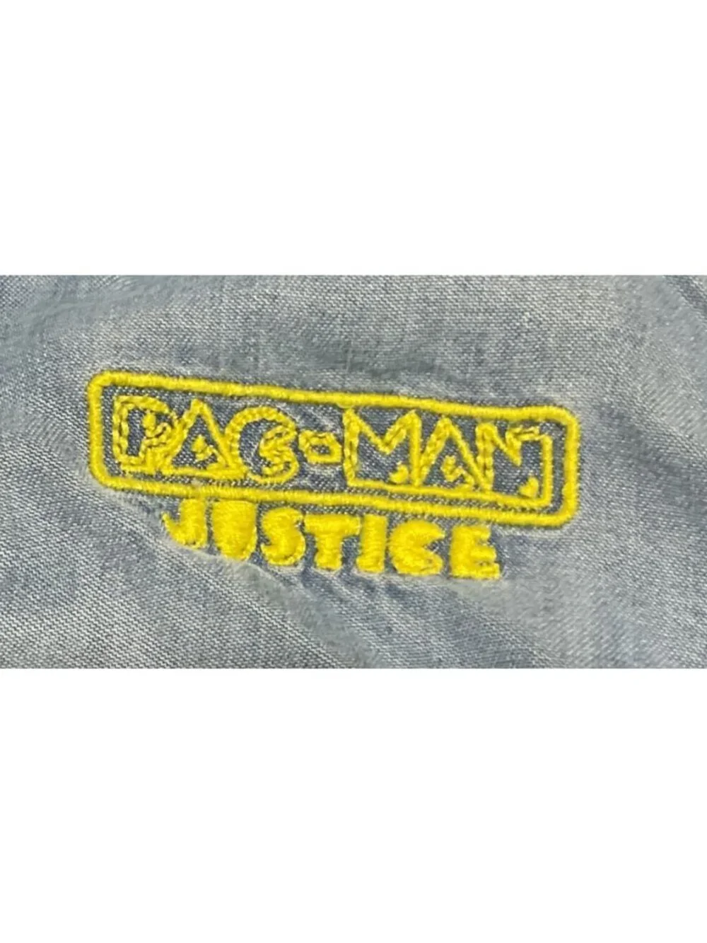 Justice Pac-Man Blue Sleeveless Romper Sz M Elastic Waist Pac-Man Zipper Girls
